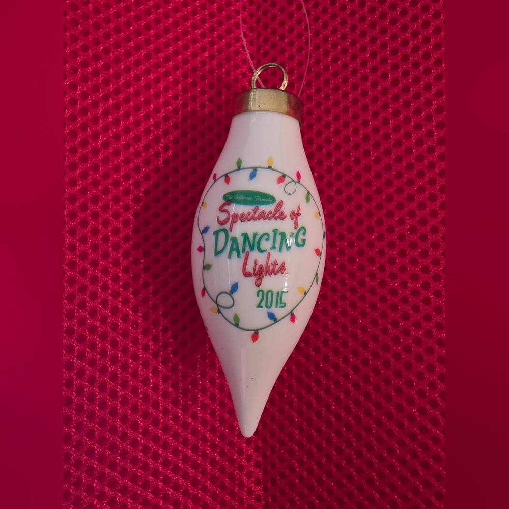 Disney Studios Osborne Family Lights Final Year 2015 Christmas Ornament Teardrop